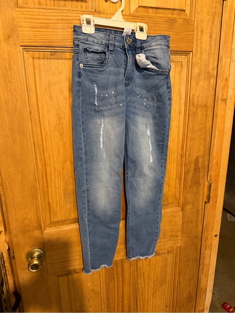 Limited Too Light Blue Skinny Jeans with Subtle Distress